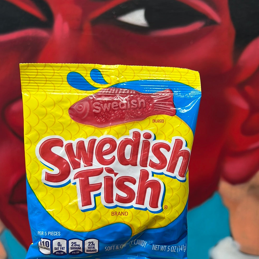 Swedish Fish Red Peg Bag 141 g – Snaxies